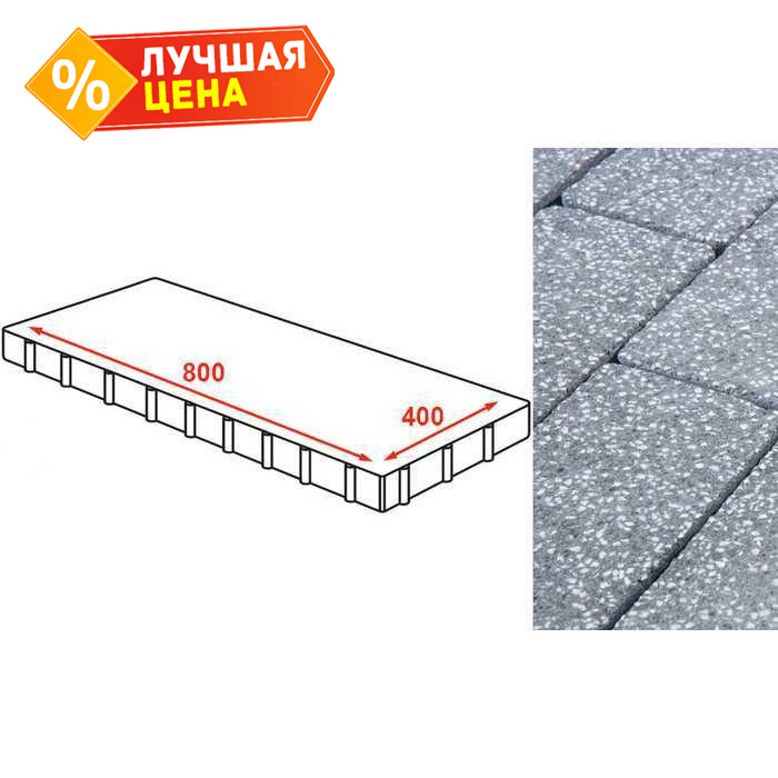 Плита тротуарная Готика Granite FINERRO, Суxовязский 800x400x80 мм