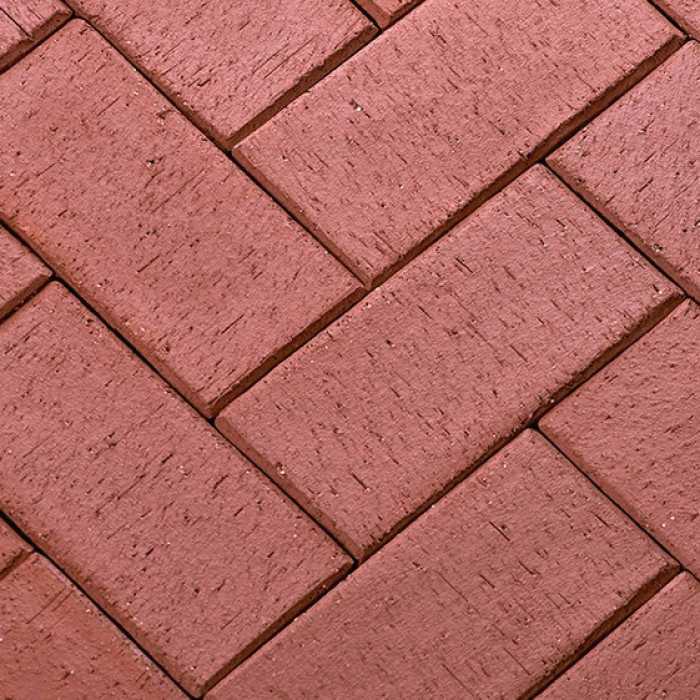 Клинкерная брусчатка ЛСР Эдинбург темно-красный 200x100x50 мм