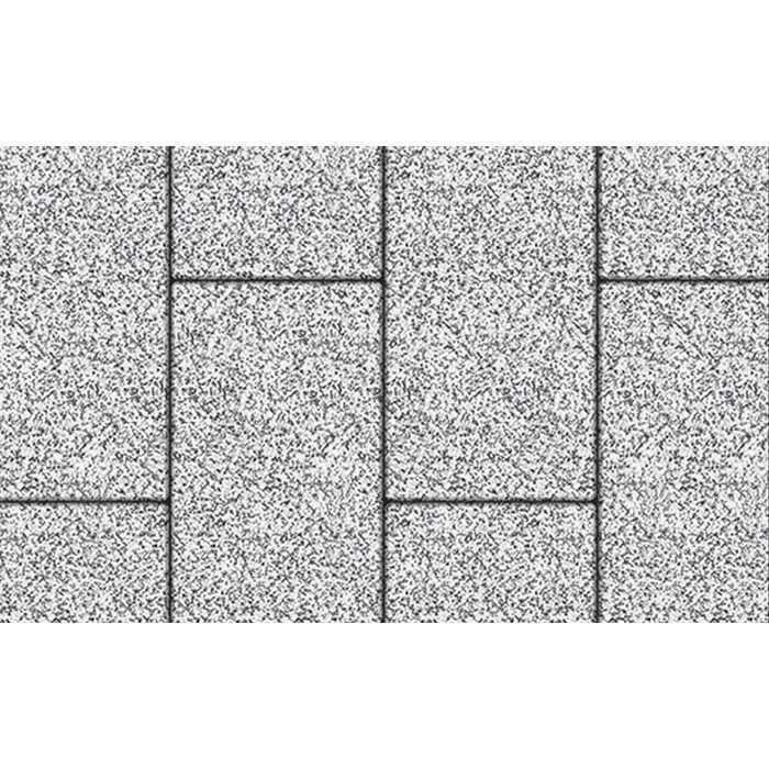 Плитка тротуарная Прямоугольник (Ла-Линия) Б.5.П.8 Стоунмикс бело-чёрный 600x300x80 мм